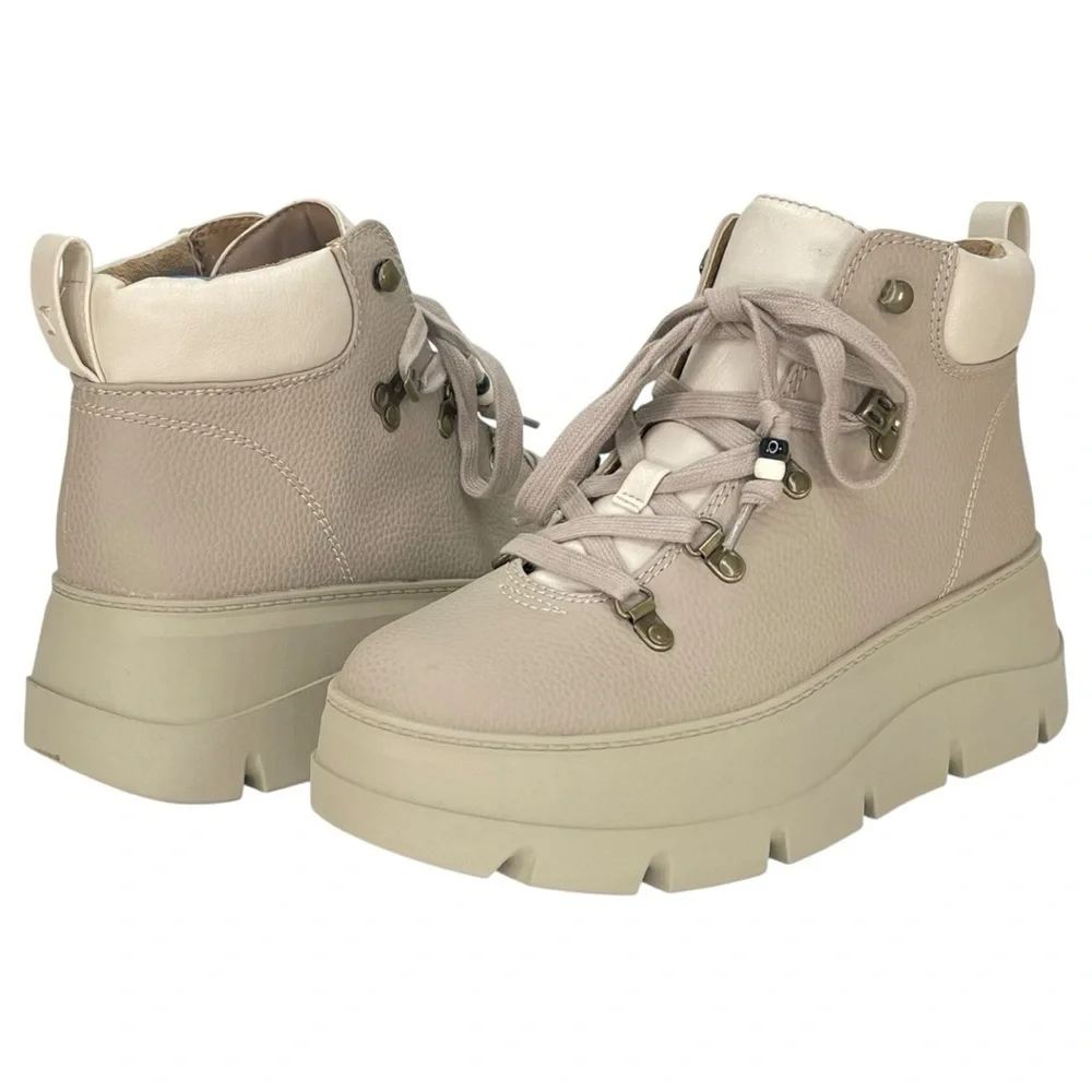 Zodiac Billie Tan Pebbled Faux Leather Lug Sole Womens Sneakers Size 10M - Picture 10 of 11